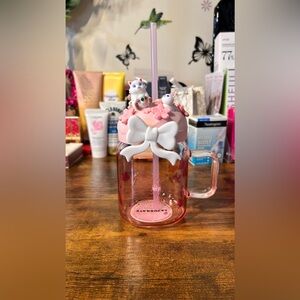 NIB, Cute Creative Designed Water/Drink Plastic Bottle - Pink - PRICD IS FIRM!